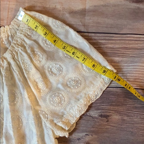 Lucky Brand Cotton Embroidered Sheer Top Sz M - Picture 7 of 7